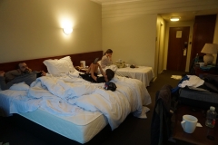 Our stinky hotel room